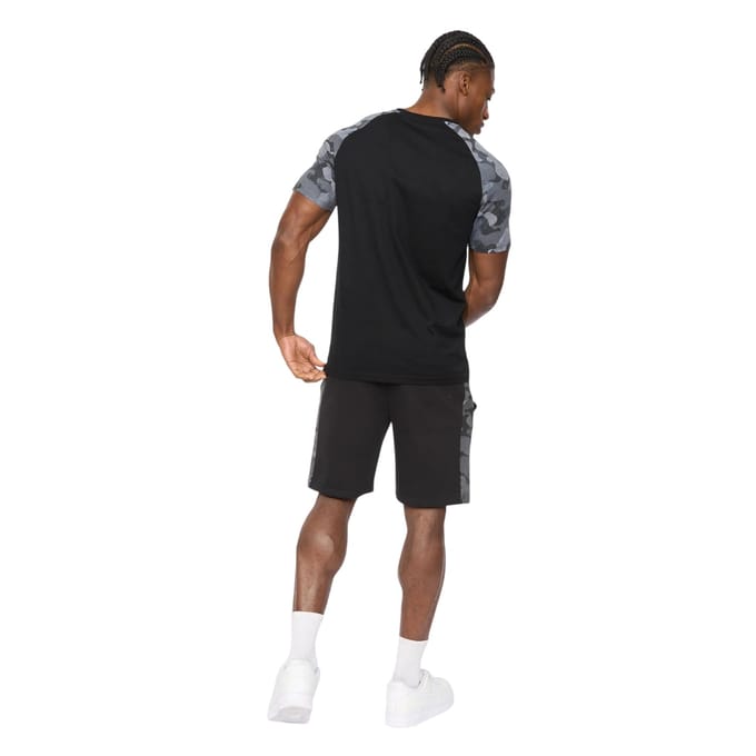 Crosshatch Mannen Branton T-Shirt (Zwart)