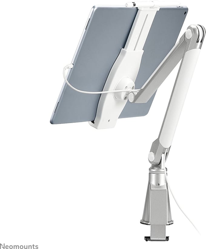 Neomounts Anti-Theft Tablet Desk Stand - Zwart - Bureaubevestiging (adjustable arm) - Max 1 kg - recommended for