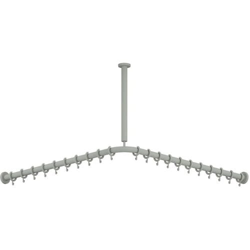 HEWI Series 477/801 curtain rod with ceiling suspension 801.34B1061 95
