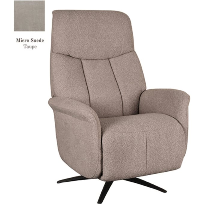 LABEL51 Oslo Fauteuil - Bruin - Stof - 1-Motorig - - - Met Armleuning
