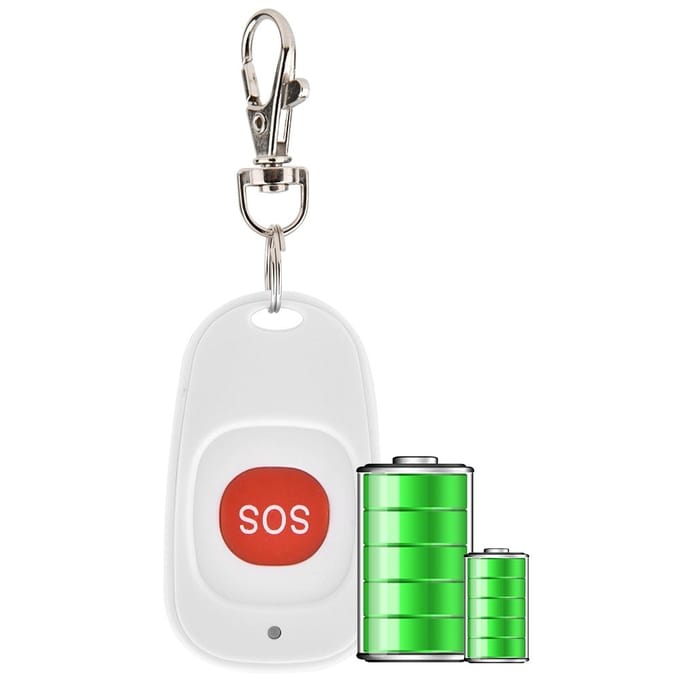 Nood Paniek Draadloos SOS Noodknop Alarm white