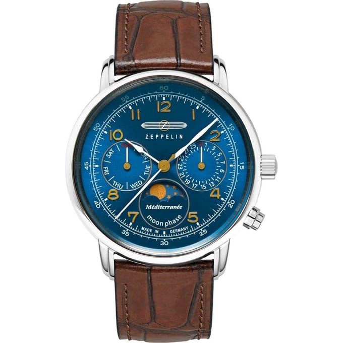 Zeppelin 9637-3 Méditerranée maanfase dames horloge