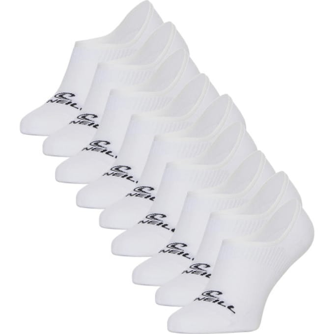 O'Neill Heren / Dames Footies Sokken No Show 9-Pack Wit - Maat 35-38