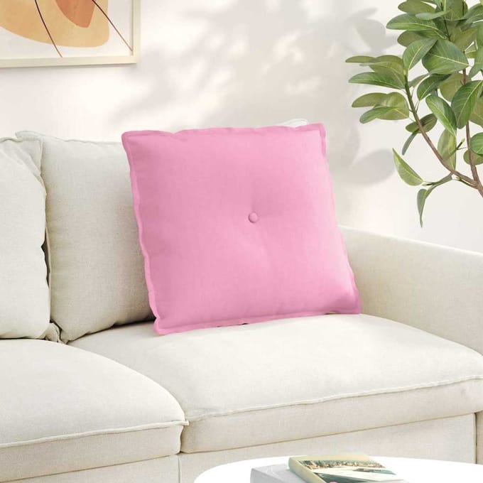 vidaXL - Rugkussen - Roze - 200 - x - 19 - x - 50 - cm - Stof
