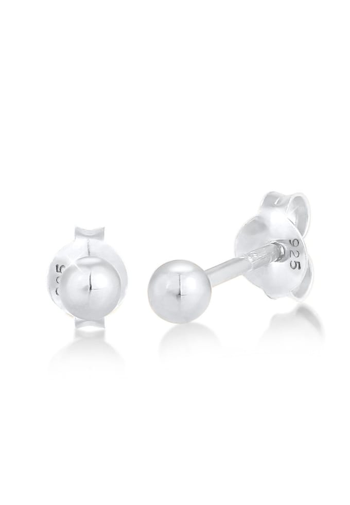 Elli - Oorbellen - Dames Balletjes Geo Rond Basic Minimaal van verguld 925 Sterling Zilver - Dames