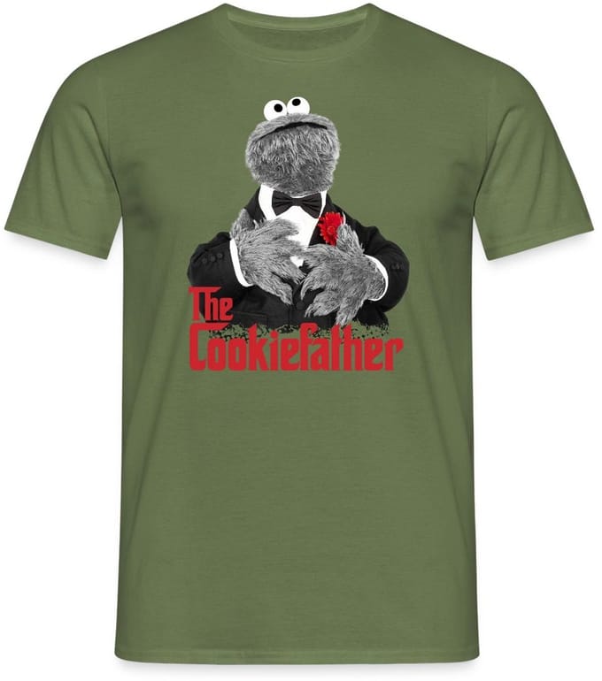 Sesamstraat Koekiemonster The Cookiefather T-Shirt Heren