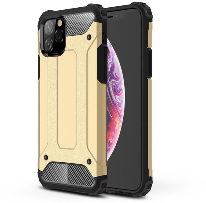 Lunso - Armor Guard hoes - Geschikt voor iPhone 11 Pro - Goud