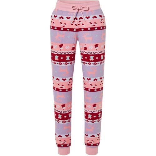 ESMARA Dames sweatbroek in feestelijk design (Roze, S (36/38))
