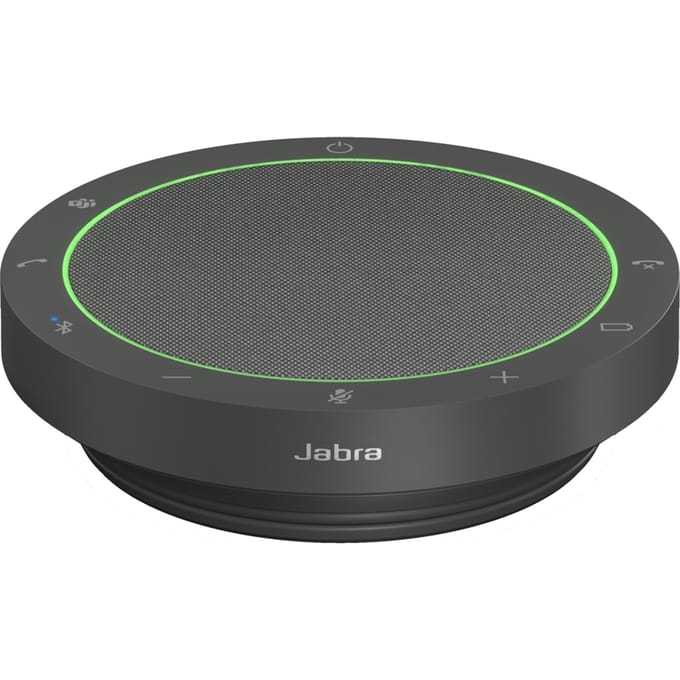 Jabra Speak2 55 UC – Draagbare Speakerphone – Bluetooth, USB-A & USB-C – Conferentiespeaker met 4 Microfoons – Geschikt voor alle UC-platforms – Donkergrijs