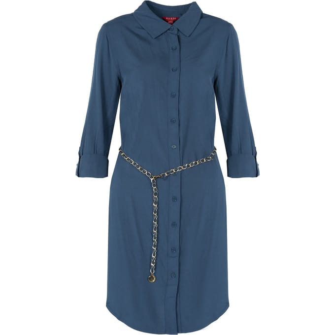 Guess jurk ES Asia Vrouw blauw