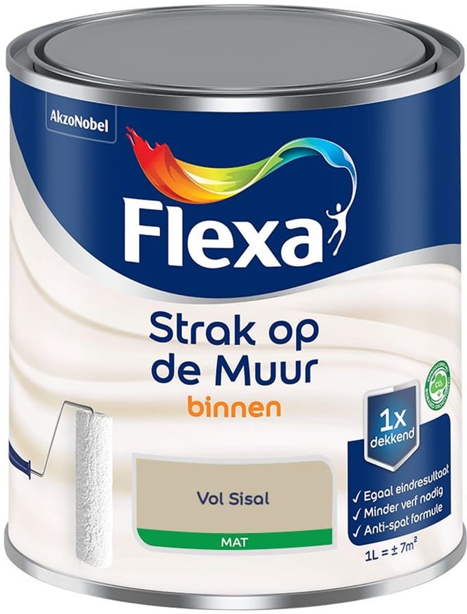Flexa - Strak Op De Muur Binnen Mat - Vol Sisal - Mengverf - 1 L