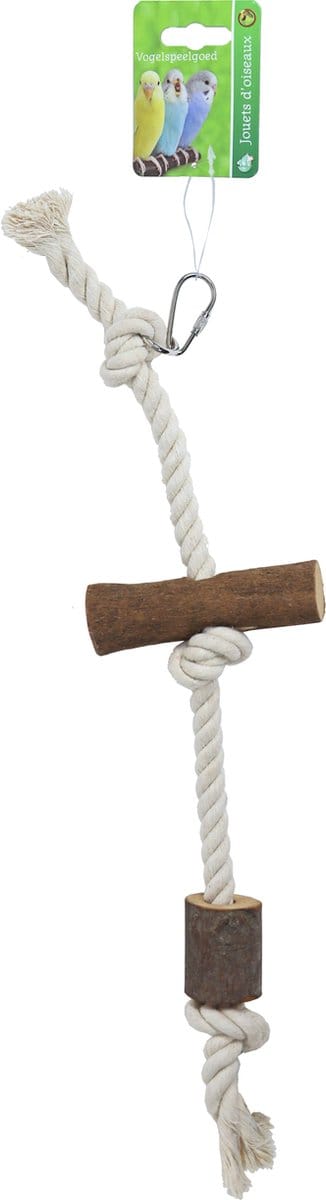 De Boon Klos Hout 2x met Touw en Bel 35CM