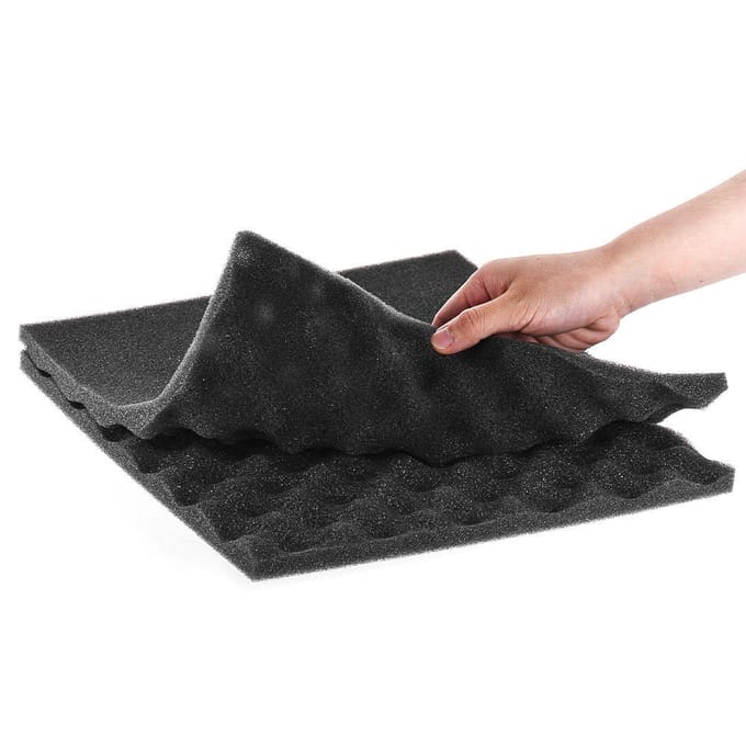 12 Stuks Studio Akoestisch Schuim Panelen Geluidsisolatie Schuim 30 * 30cm/ 12 * 12in grijs