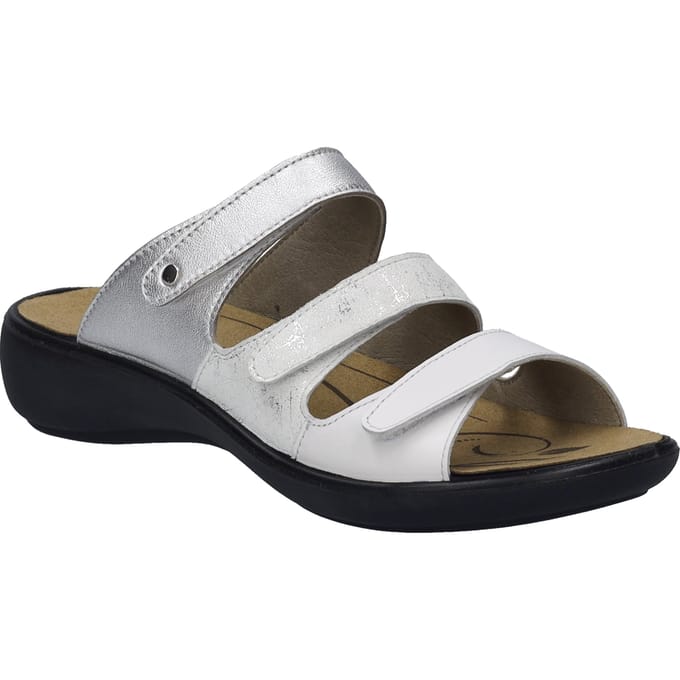 Josef Seibel Dames Slipper Ibiza 10 - 86710-002 Wit/Multi - Maat 37