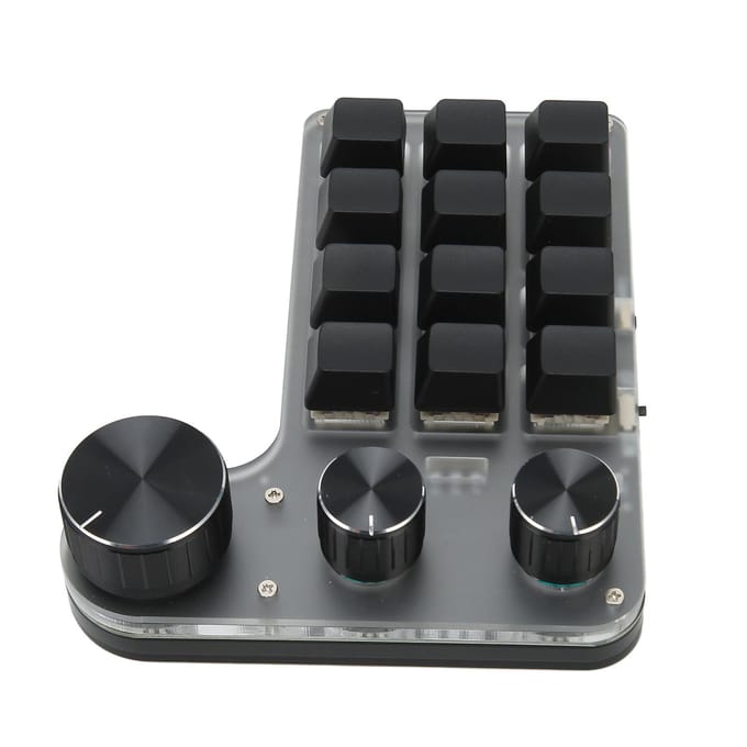Clavier mécanique 12 touches Bluetooth Connexion USB Mini clavier macro programmable portable avec