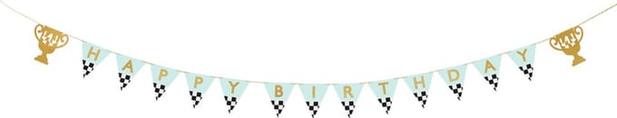 Party Deco Banner - Trofee Gelukkige Verjaardag
