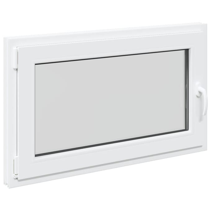 vidaXL - Kleur - binnenkant - kelderraam - Wit - RISOR - 100 - x - 60 - cm
