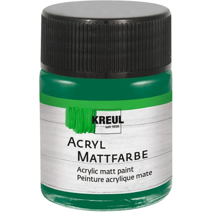 KREUL acryl matte verf, 50 ml - Groen