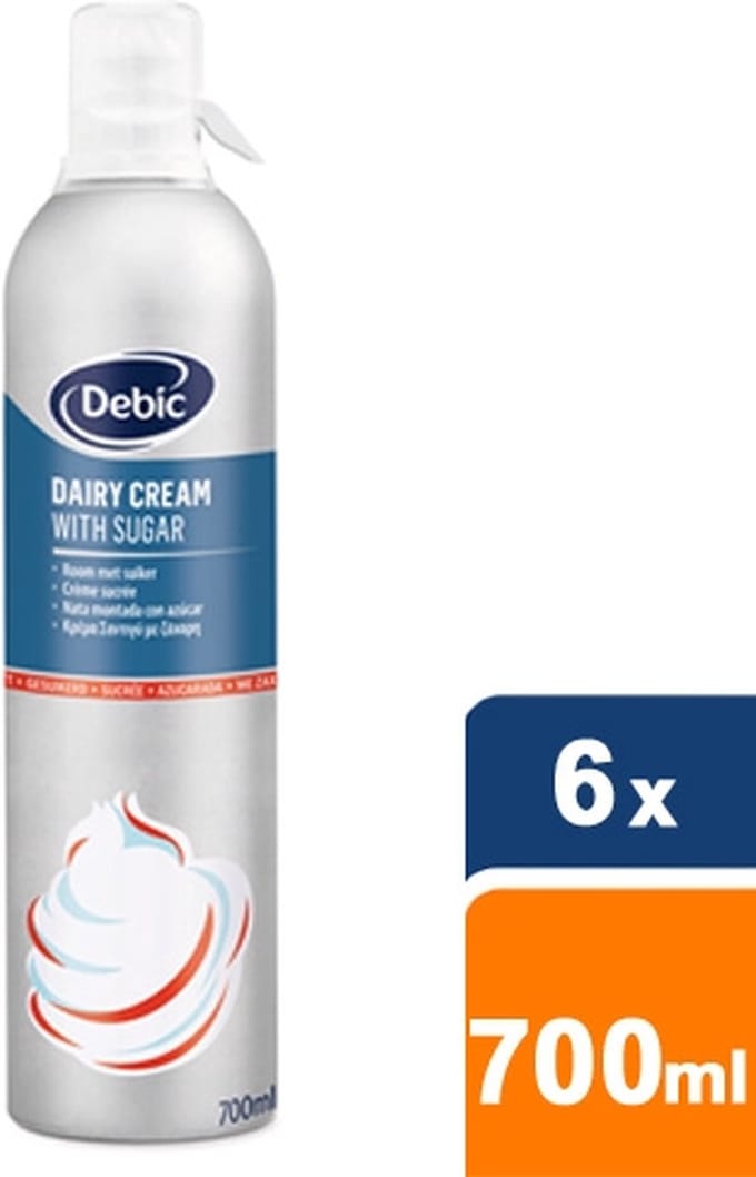 Debic - Slagroom met suiker - 6x 700ml
