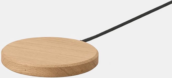 Oakywood Slim Charging Pad - Massief Eiken - Echt Houten Draadloze Oplader 10W