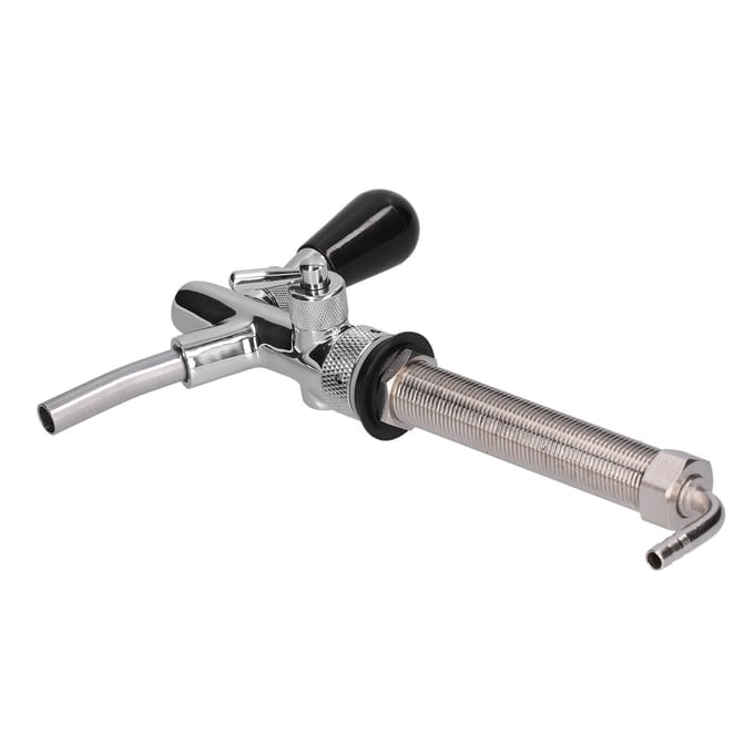 Verstelbare Tap voor Tapbier Verchroomd Roestvrij Staal G5/8 Schacht Biertap voor Thuisbrouwen gray