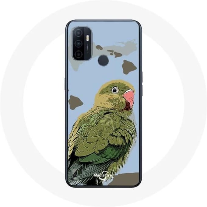 Coque - Oppo - A53 - Souple - Perruches Oiseaux - Vert vert