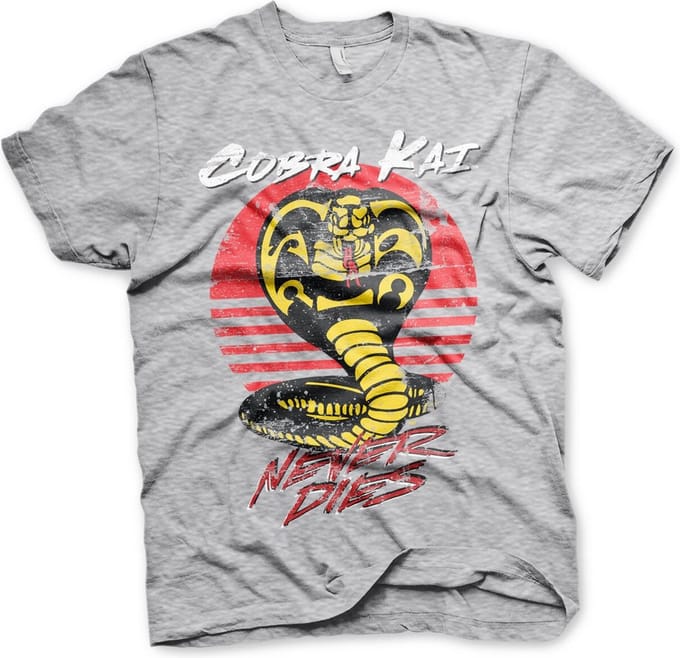 Cobra Kai Never Dies T-shirt, grijs gemêleerd