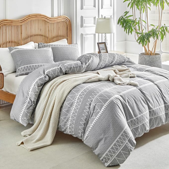 Unyqoos ® Boehemse Stijl Beddengoedset 200 x 200 cm met Ritssluiting en Kussenslopen