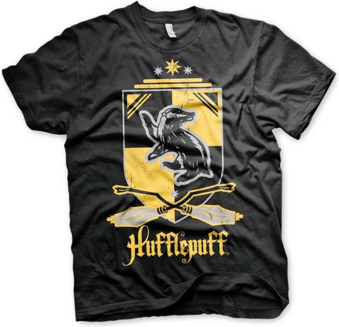 Harry Potter Hufflepuff Heren T-shirt - zwart - M