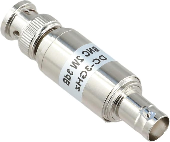 Vaste Demper - RF Component - Signaal Controle - 3dB Demping - DC-3GHz - Zilverkleurig