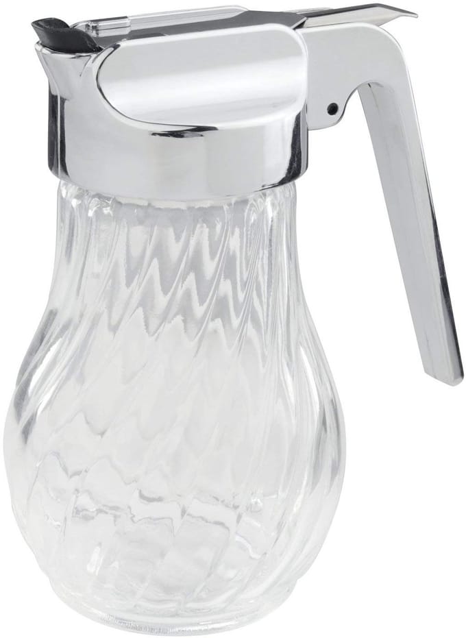 Gieter 280 ml, roestvrij staal/glas, zilver
