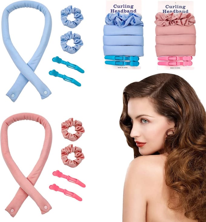 Krulspelden Set - Haarrollers - Heatless Curls - Kleefrollers