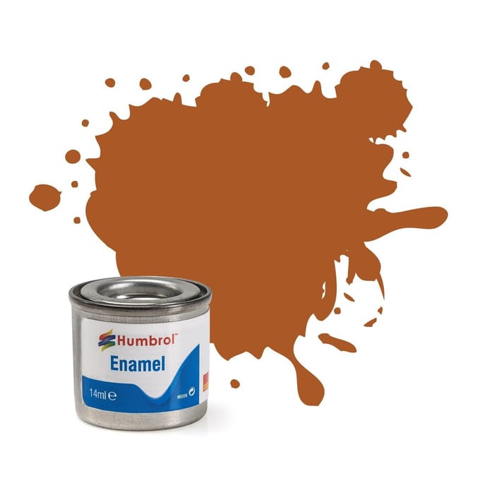 Humbrol Enamel Modellak - Nr. 009 Houtbruin Glans - 14 ml
