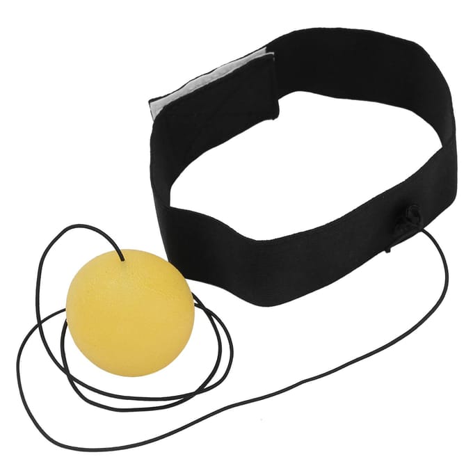 Professionele Boksen Reflexbal Reactiesnelheid Training Boksen Bal met HoofdbandGeel geel