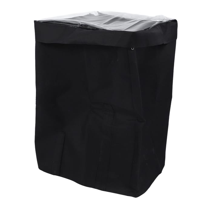 Verwarmingspompafdekking Polyester Canvas Waterdicht Spa Verwarmingspompafdekking met Rits en Transparant PVC gray