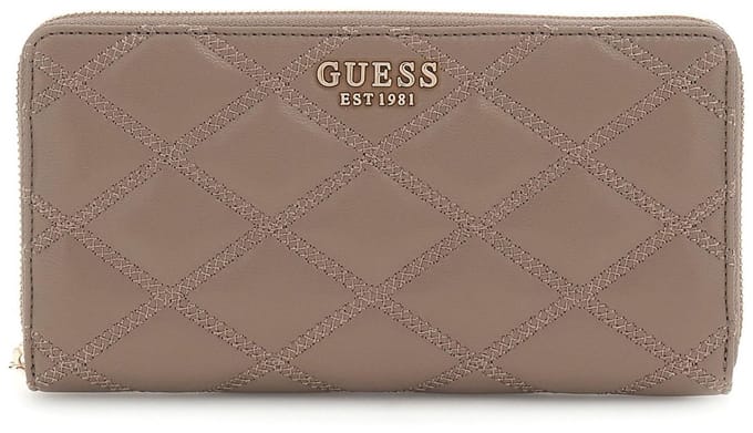 GUESS Portemonnee Tamsin Cheque Organizer Dark Taupe Bruine