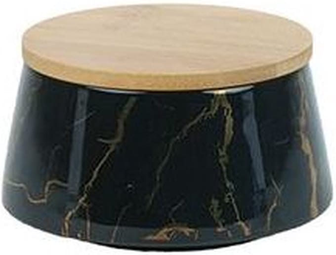 BRICARD VOORRAADKOM ZWART 4 + BAMBOO DEKSEL