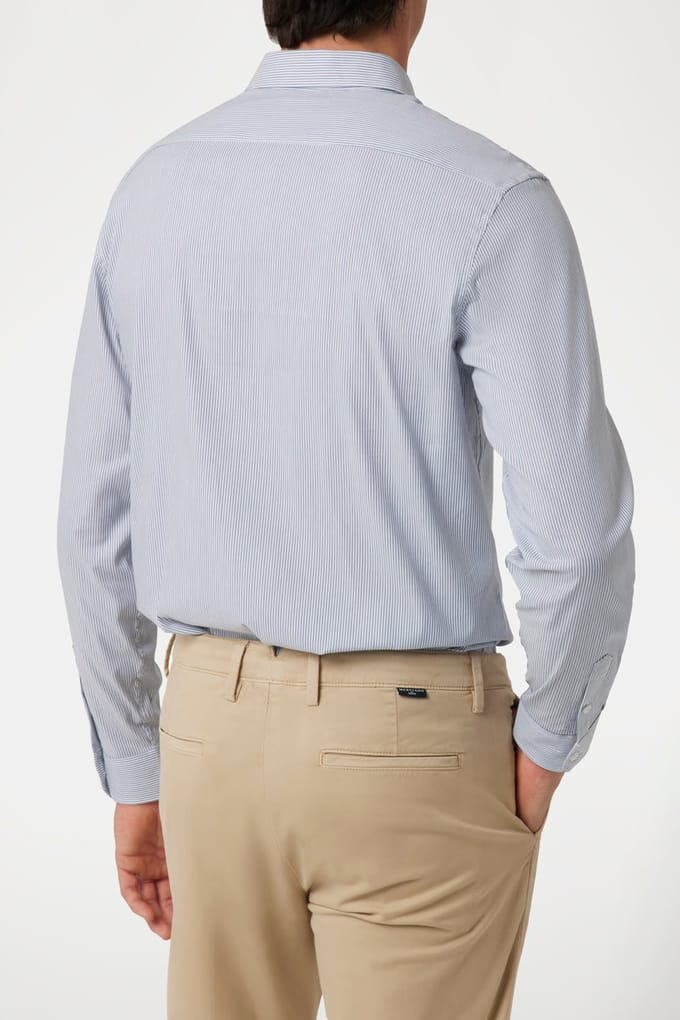 GUESS Marciano By  Joe It Collar Notche Grey Micro Chain Größe: 42 | Casual hemden Outlet | Herren | Grau