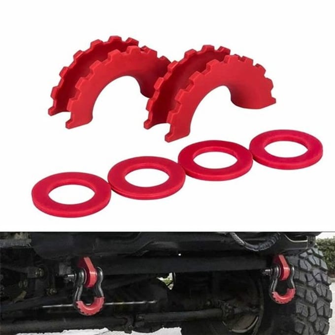 Allecto - Beugelisolator - Rubber - Duurzaam - Rood