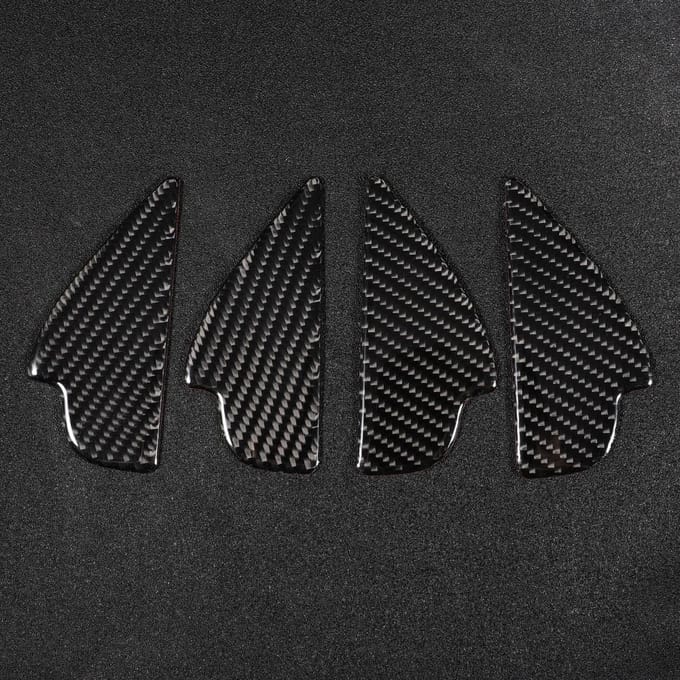4 stuks Koolstofvezel Interieur Deurkom Decor Cover Past voor MAZDA CX5 20132018 Linkse Besturing black
