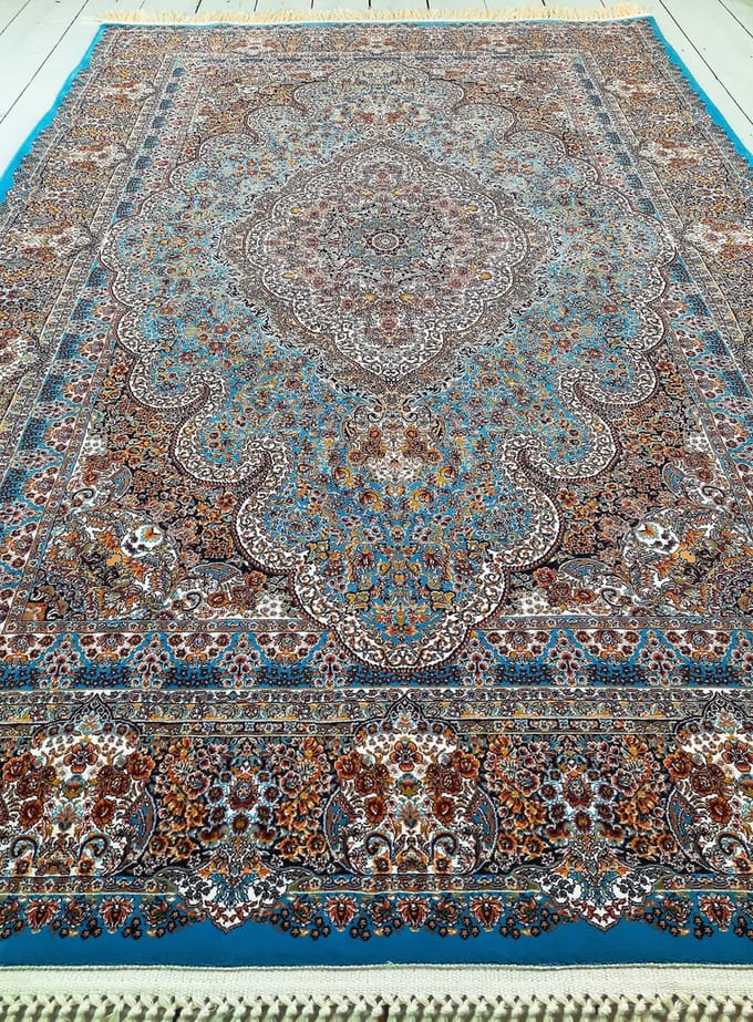SusaStyle Perzisch Vloerkleed – Afshan Blue – Tapijt 200 x 300 cm