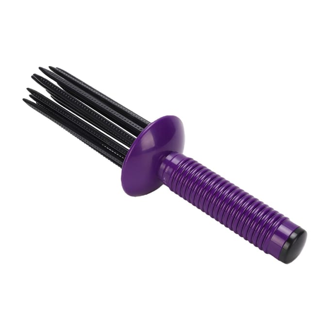 Krulborstel met Antislip Grip H    Styling Krul Volumizing Styling Tool voor Alle H  Type Paars black