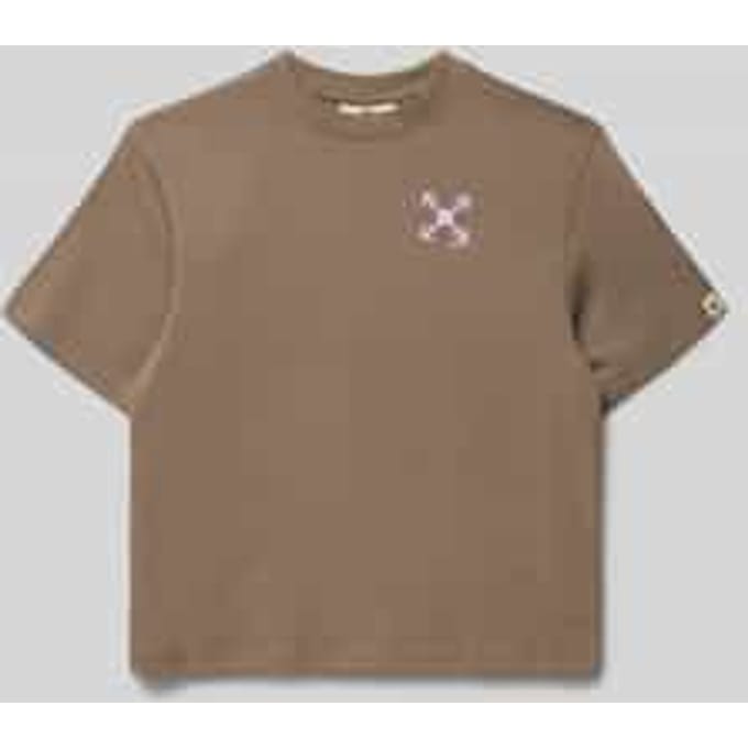 GARCIA Jongens Print T-shirt Bruin Korte mouw