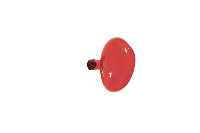 Petite Friture Bubble Wandhaken - vermiljoen - groot
