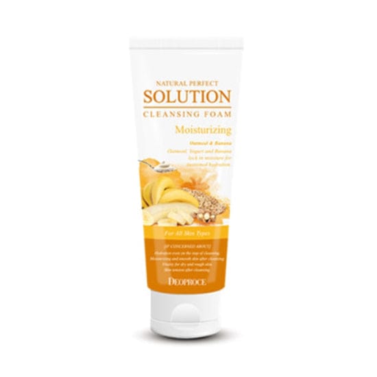 Deoproce Natural Perfect Solution Reinigingsschuim Havermout en Banaan 170g*1St/2St/3St 1Pc beige