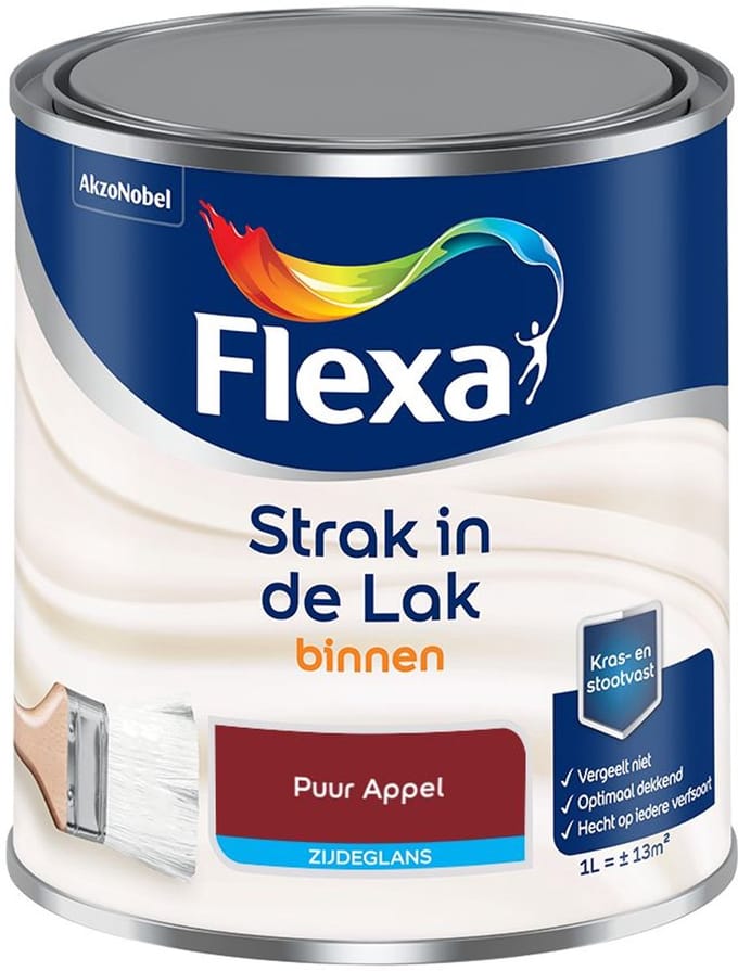 Flexa - Strak In De Lak Binnenlak Zijdeglans - Puur Appel - Mengverf - 1 L