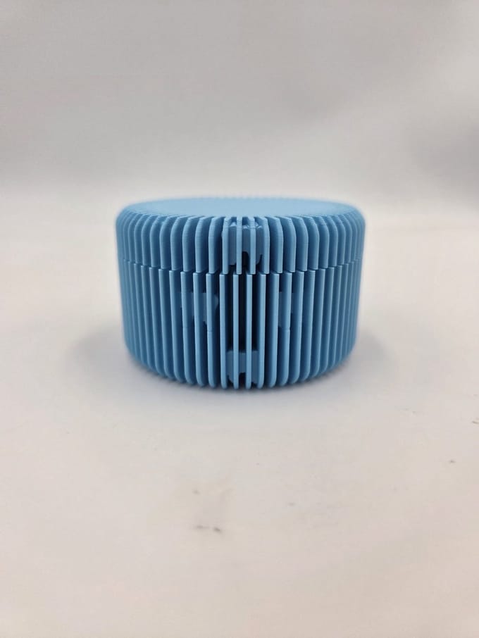 Melktandendoosje - met details - blauw
