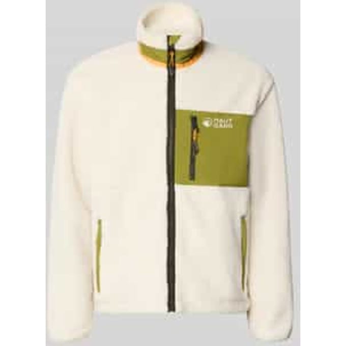 Regular fit fleecejack met opstaande kraag