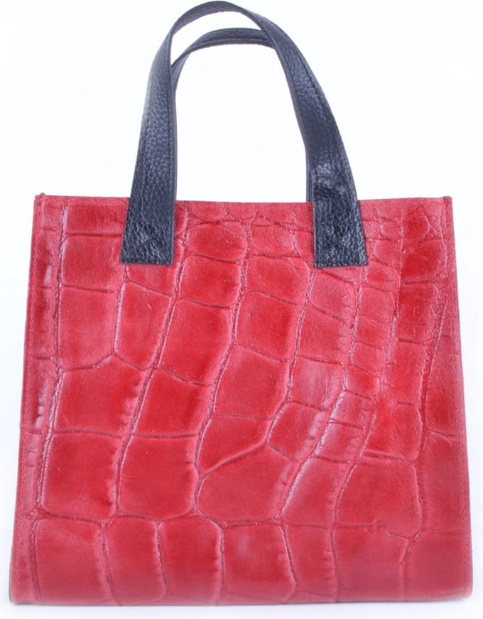 Giuliano handtas Geneviève - Rood - Dames - Made in Italy