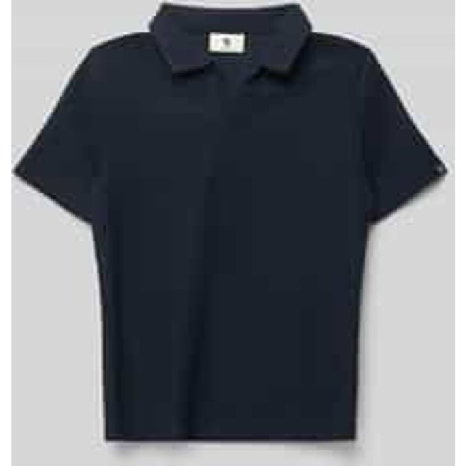 regular fit poloshirt met structuurpatroon